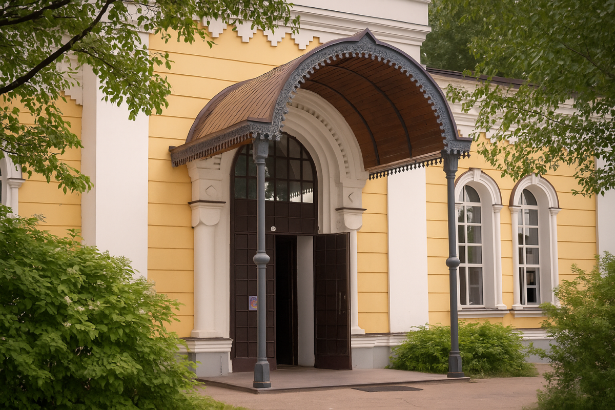 Архитектурная изюминка Свято-Троицкого Кафедрального Собора в Энгельсе — арочный чугунный навес, сочетающий в себе красоту и практичность Чугунный навес над входом в собор с изящной арочной формой